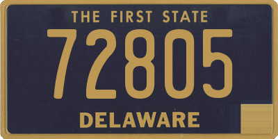DE license plate 72805