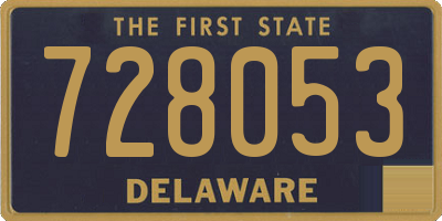 DE license plate 728053