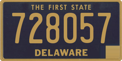 DE license plate 728057