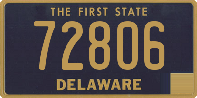 DE license plate 72806