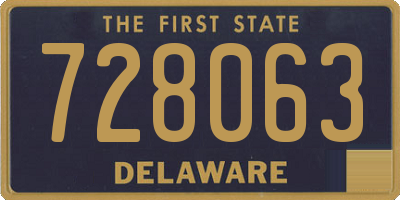 DE license plate 728063