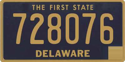 DE license plate 728076