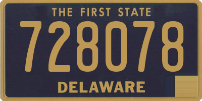 DE license plate 728078