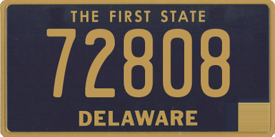 DE license plate 72808