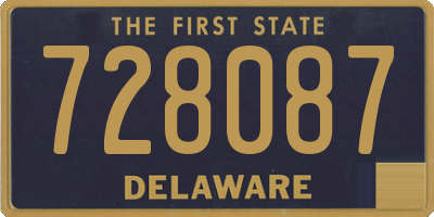 DE license plate 728087