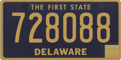 DE license plate 728088
