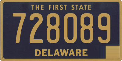 DE license plate 728089