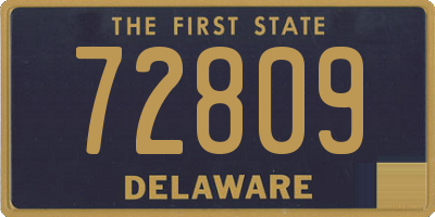 DE license plate 72809