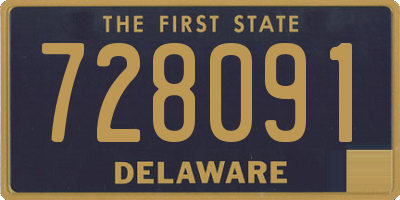 DE license plate 728091