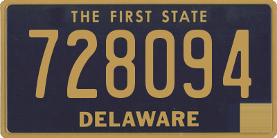 DE license plate 728094