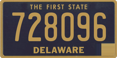 DE license plate 728096