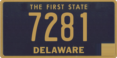 DE license plate 7281