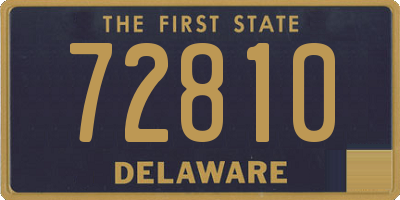 DE license plate 72810