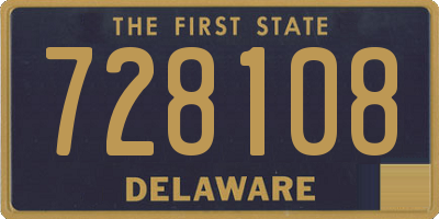 DE license plate 728108