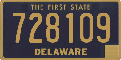 DE license plate 728109