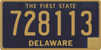 DE license plate 728113