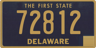 DE license plate 72812