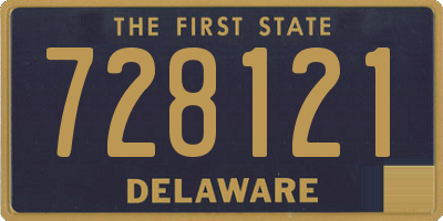 DE license plate 728121