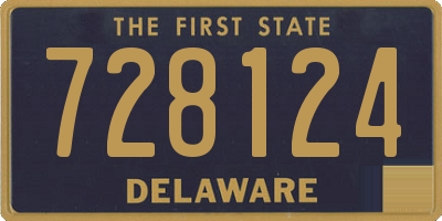 DE license plate 728124