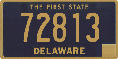 DE license plate 72813
