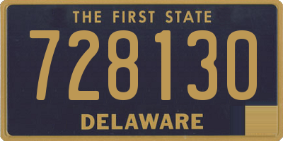 DE license plate 728130