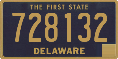 DE license plate 728132