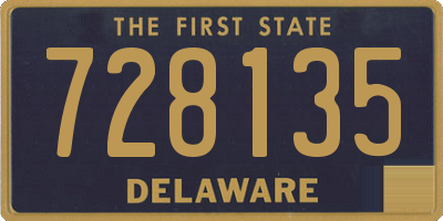 DE license plate 728135