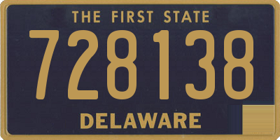 DE license plate 728138