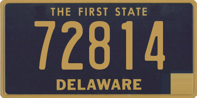 DE license plate 72814