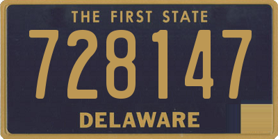 DE license plate 728147