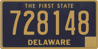 DE license plate 728148