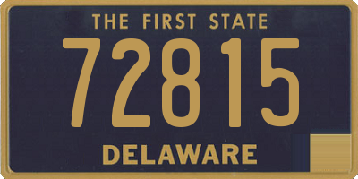 DE license plate 72815