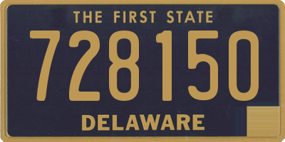 DE license plate 728150