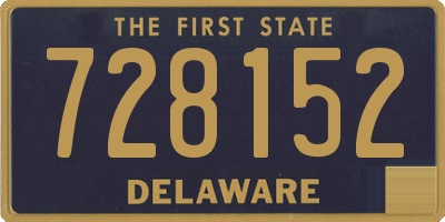 DE license plate 728152