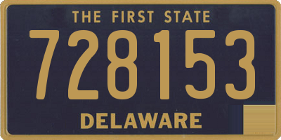 DE license plate 728153