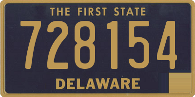 DE license plate 728154