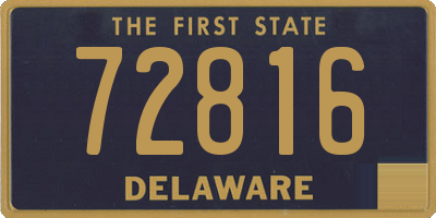 DE license plate 72816