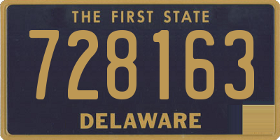 DE license plate 728163
