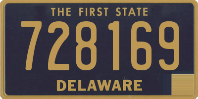 DE license plate 728169