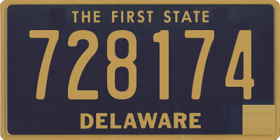 DE license plate 728174