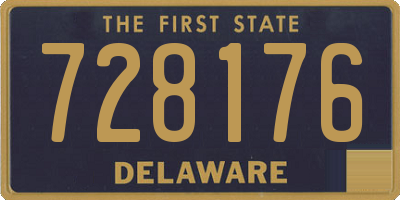 DE license plate 728176