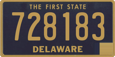 DE license plate 728183