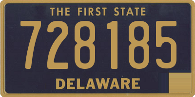 DE license plate 728185