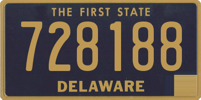 DE license plate 728188