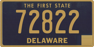 DE license plate 72822