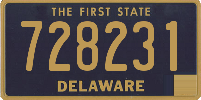 DE license plate 728231