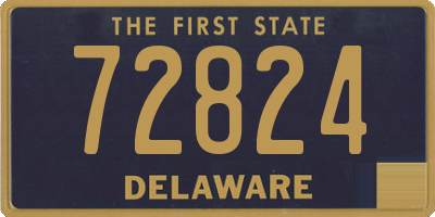 DE license plate 72824