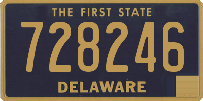 DE license plate 728246