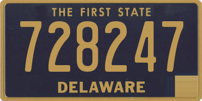 DE license plate 728247