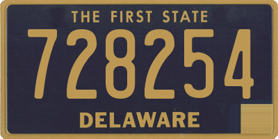 DE license plate 728254
